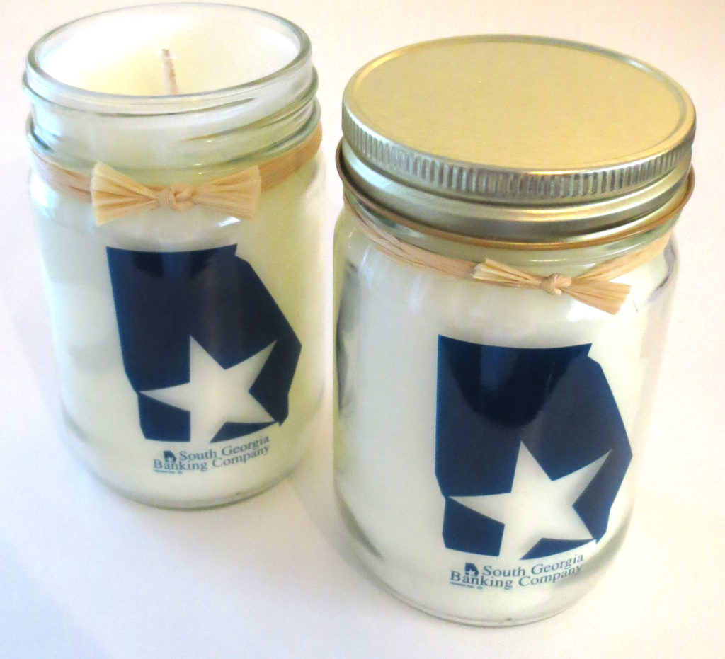 Mason jar candles opem