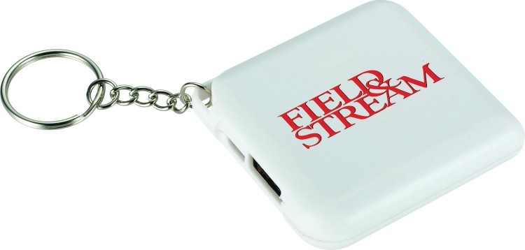 Tech Gifts for Corporate Promotions: Emergency Keychain 1,800 mAh Power Bank - As low as $6.99 each. Available in other colors. Order from Brand Spirit Inc.