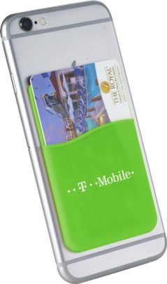Corporate Gifts for Banking and Finance: Slim Silicone Phone Wallet: As low as $0.99 each in bulk order from Brand Spirit