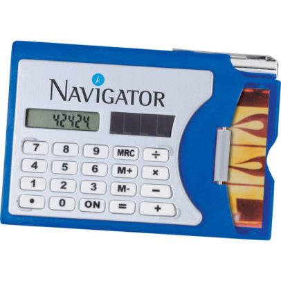 Corporate Gifts for Banking, Finance, and Insurance: Calculator with Business Card Holder - As low as $1.79 each in bulk order from Brand Spirit Inc.