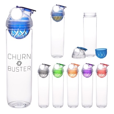 Promotional Drinkware: 32 Oz. Tritan™ Cage Infuser Bottle - As low as $4.99 each in bulk order from Brand Spirit