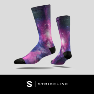 Dye Sublimated Custom Socks for Giveaways and Promotions: Full Sub Crew Socks. As low as $5.05 each in bulk order from Brand Spirit Inc.