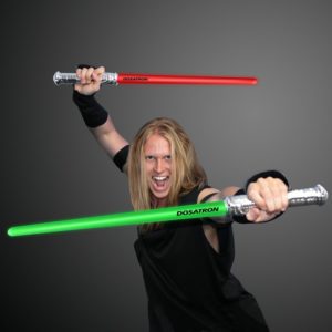 Trade Show Giveaway Idea: LED Light Futuristic Weapon w/ Space Saber Sounds - As low as $4.91 each in bulk order from Brand Spirit Inc
