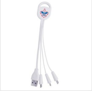 Trade Show Giveaway Idea: Delta 3-in-1 Charging Cable - As low as $2.99 each in bulk order from Brand Spirit Inc.