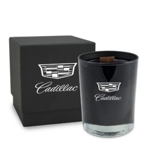 Corporate Holiday Gift Ideas for Employees: 14 oz Glossy Black Soy Candle in Lux Box. As low as $22.73 each from Brand Spirit Inc.