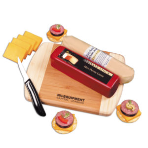 Employee Gift Ideas: Shelf-Stable Wisconsin Favorites Cheese Gift Set. As low as $26.95 per kit from Brand Spirit Inc.