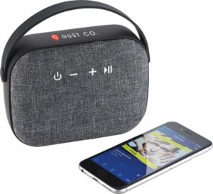 Premium Employee Gifts: Woven Fabric Bluetooth Speaker. As low as $18.98 each in bulk order from Brand Spirit Inc.