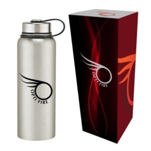 Employee Gift Ideas: Invigorate 40 oz stainless steel water bottle.