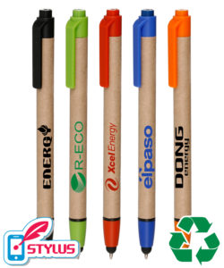 Eco-friendly Promotional Products: Classic Recycled Stylus Click Pen. As low as $0.69 each in bulk order from Brand Spirit Inc.