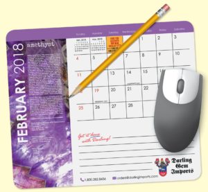 Eco friendly promotional products: MousePaper 12 month Calendar Mousepad - As low as $2.21 each in bulk order from Brand Spirit Inc.