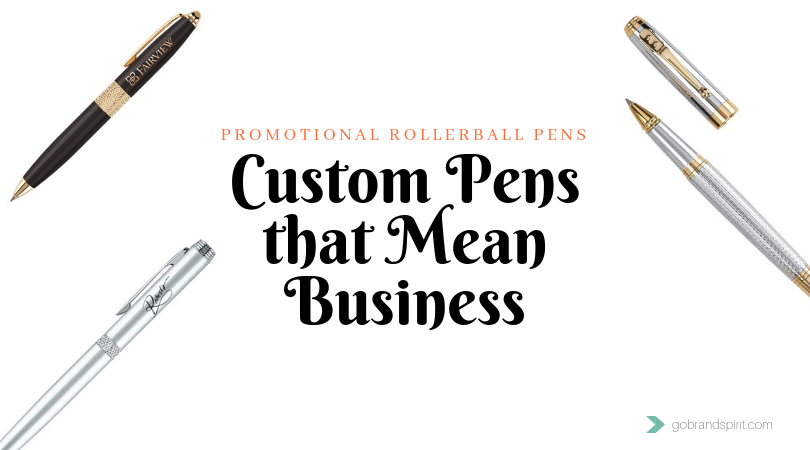 Custom Promotional Pens for business gifts and giveaways. Order in bulk from Brand Spirit Inc.