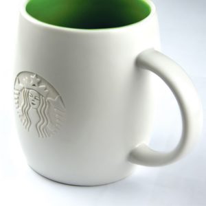 Deep Etched Ceramic Pearl Mug