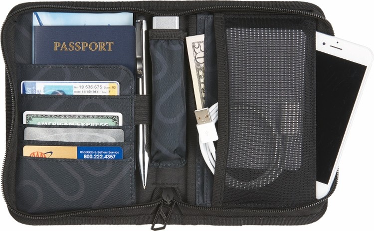 Promotional Giveaway Idea: Travel Passport Wallet. As low as $14.98 each in bulk order. Click for more info