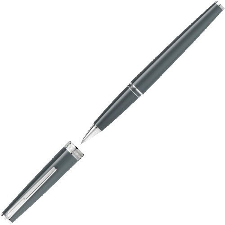 Corporate Gift Idea: Engraved Montblanc Pen. Montblanc Pix Gray Rollerball with Platinum Attachments