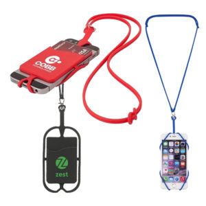 Promotional Products: Silicone Lanyard & Cell Phone Holder. Order in bulk from Brand Spirit Inc.