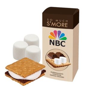 Fun Business Gifts: S'mores Kit with custom logo imprint. Order in bulk from Brand Spirit Inc.