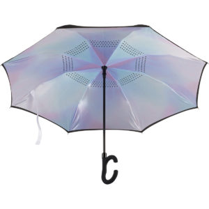 Promotional Umbrella: 48" Auto Open Designer Inversion Umbrella. As low as $19.98 each in bulk order from Brand Spirit Inc. 