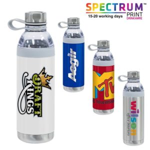 Promotional Travek Bottle: Dual Opening Stainless Steel Water Bottle - 20 Oz. As low as $10.99 each in bulk order. Click here for more info.