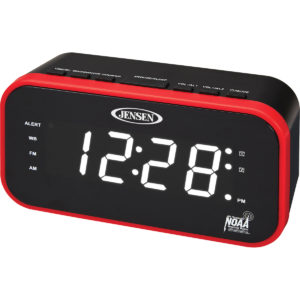 Promotional Alarm Clocks: Jensen AM/FM Weather Band Clock Radio with Weather Alert. As low as $28 each in bulk order from Brand Spirit Inc