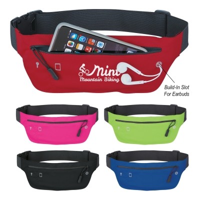 Health and Fitness Promotional Products: Running Belt Fanny Pack. As low as $4.25 each in bulk order with logo imprinting from Brand Spirit Inc.