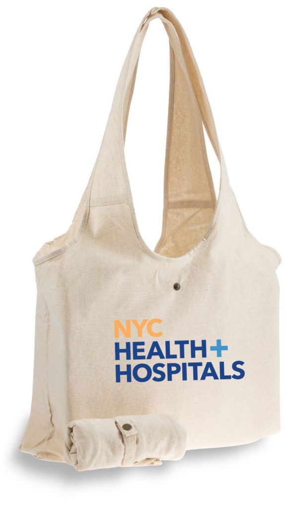 Custom Tote Bags: Foldable Canvas Slingbag with SnapAs low as $4.40 each in bulk order from Brand Spirit Inc
