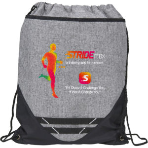 Promotional High-quality Drawstring Bag - Graphite Hook Drawstring Bag. As low as $4.98 each in bulk order from Brand Spirit Inc