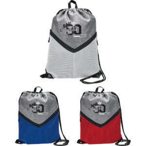 Promotional Bags and Backpacks: Voyager Drawstring Sportspack. As low as $4.19 each in bulk order from Brand Spirit Inc