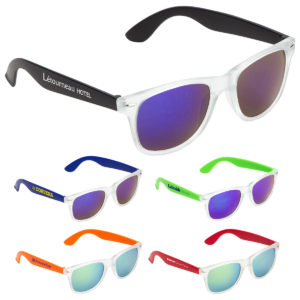 Summer Promotional Products: Key West Mirrored Sunglasses. As low as $1.75 each in bulk order from Brand Spirit Inc