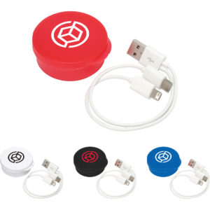 Low Cost Promotional Products: Versa 3-in-1 Charging Cable in Case. As low as $2.08 each in bulk order from Brand Spirit Inc