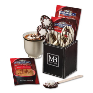 Promotional Desk Accessories with Food: Ghirardelli© Cocoa Gift Set.As low as $32.95 each in bulk order from Brand Spirit Inc.