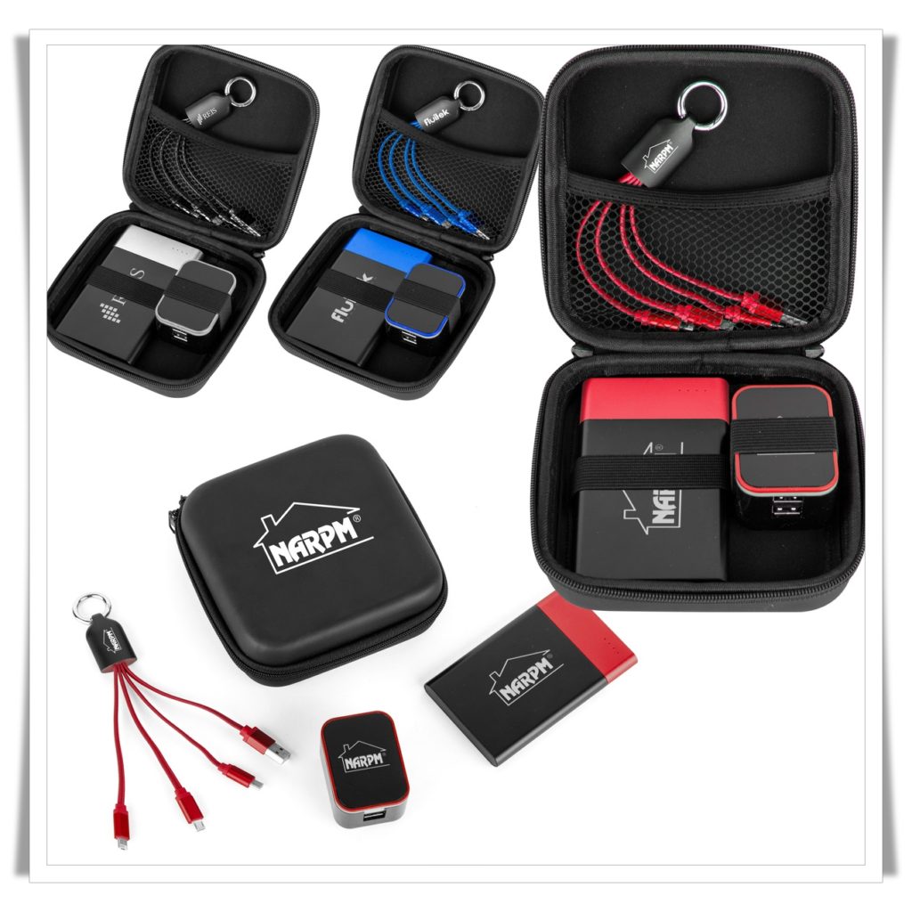 Tech and Travel Promotional Product: Light-up Tech Gift Set. As low as $35.49 each in bulk order from gobrandspirit.com - Brand Spirit Inc