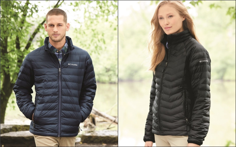 Columbia Jackets with Logo Imprinting: Oyanta Trail Puffer Jacket for Men and Women. Add your company logo. Order in bulk from Brand Spirit Inc