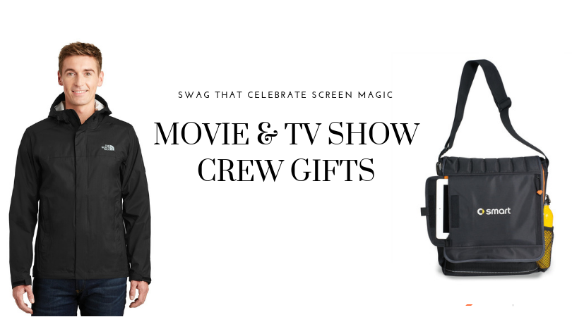 Custom Swag for Movie and TV Crew Gifts. Logo branded and available in bulk from Brand Spirit Inc