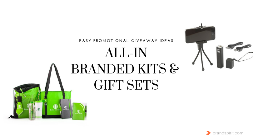 Custom Promotional Kits and Gift Sets for Easy Promotional GIveaways. Order in bulk, add your logo. - gobrandspirit.com