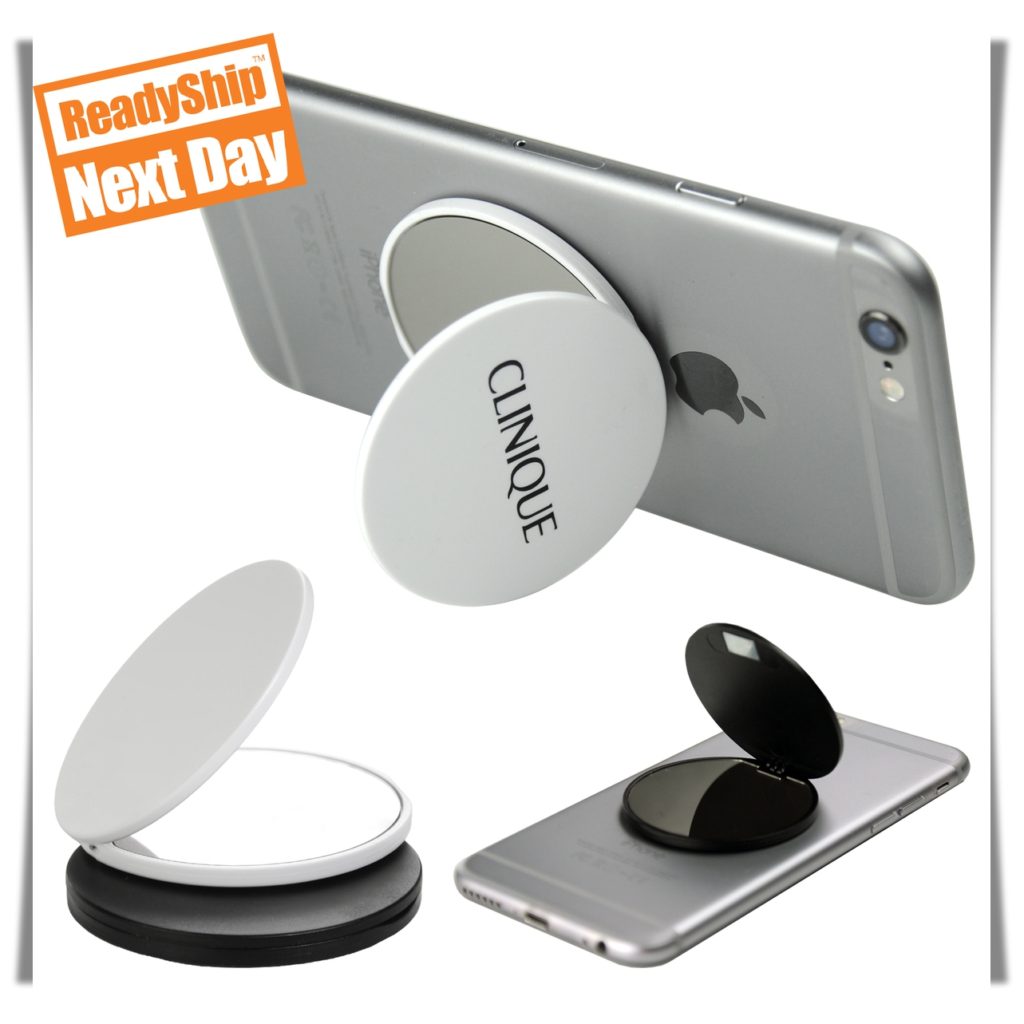 Promotional Phone Accessories: iShine Phone Mirror. As low as $2.48 each in bulk order from Brand Spirit Inc.