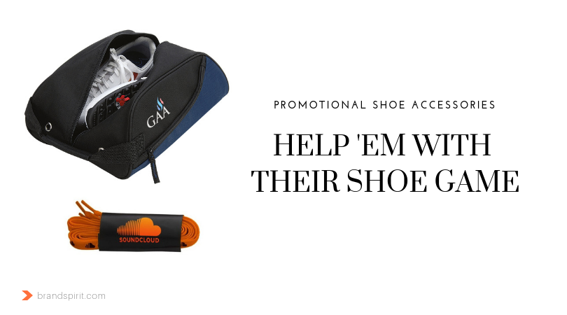 Promotional Product Trend: Shoe Accessories with logo decoration imprint. Order in bulk from Brand Spirit Inc. - gobrandspirit.com