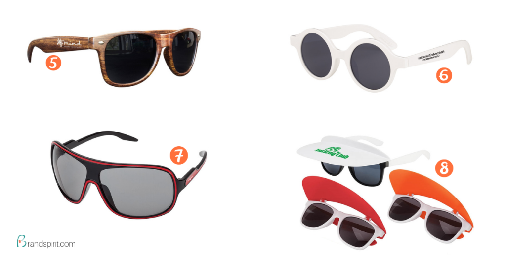 Low-cost, fun promotional sunglasses for promotions. Order in bulk from Brand Spirit Inc