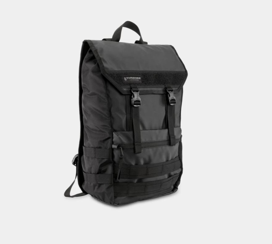 Original Timbuk2 Laptop Backpack with Logo Embroidery: Black Rogue Backpack. 