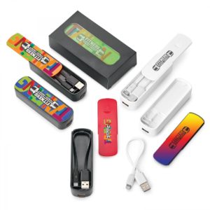 Chic Corporate Tech Gift: COOPER 2,200mAh UL CERTIFIED POWER BANK. As low as $10.30 each in bulk order from Brand Spirit Inc