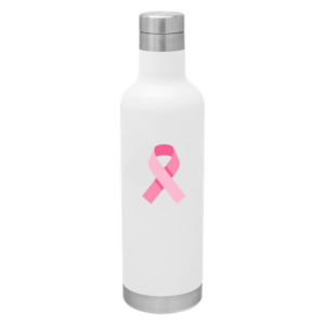Trendy Ideas for Breast Cancer Awareness Gifts for Fundraising: 25 Oz H2go Noir Stainless Steel Water Bottle. As low as $10.63 each in bulk order from Brand Spirit Inc.