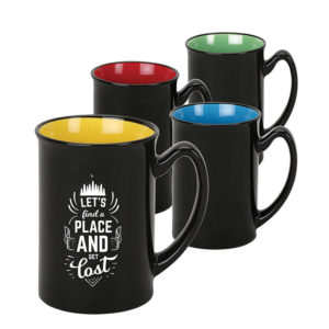 Fun Promotional Diner Mugs: 16 Oz. Two Tone Glossy Mug. As low as  $3.19 each in bulk order from Brand Spirit Inc