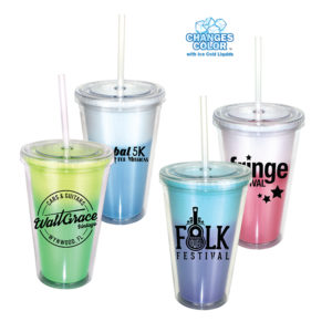 Color changing Mood Tumbler with Straw Lid. Brand with a logo and order in bulk from Brand Spirit.