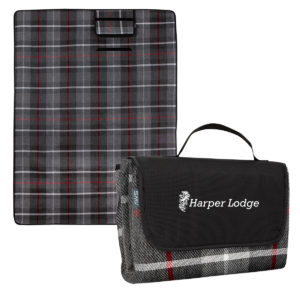 Holiday Corporate Gifts: Highlander Roll-Up Blanket.  As low as $16.99 each in bulk order from Brand Spirit Inc.