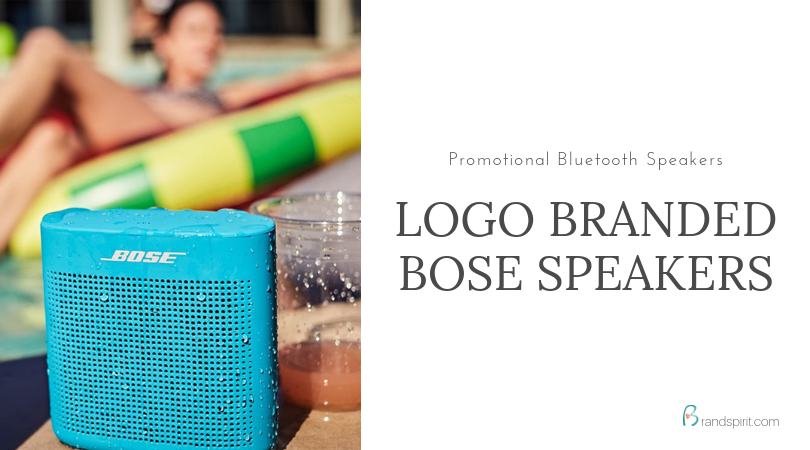 Bose Speakers with logo branding for business gifts. Order in bulk from Brand Spirit Inc.