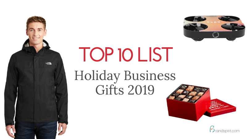 Top 10 Custom Business Gifts for the Holidays. Order in bulk from Brand Spirit Inc.