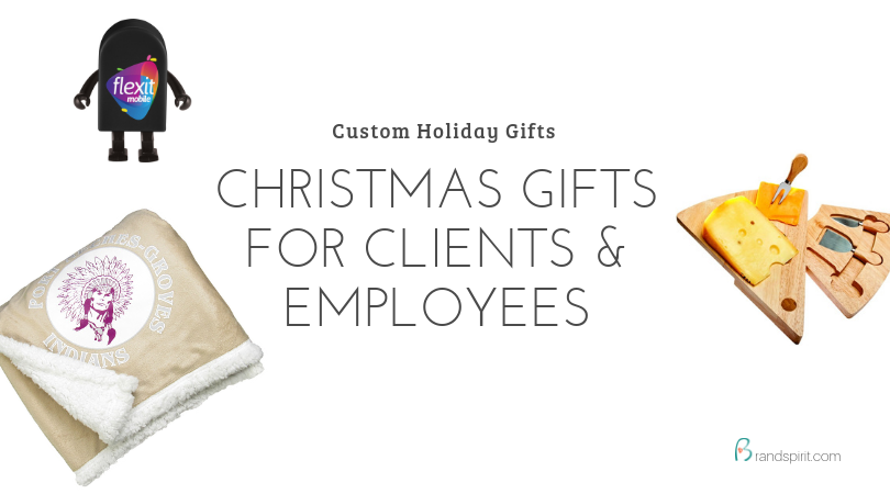Christmas gifts for clients and employees. Customize and order in bulk from Brand Spirit Inc.
