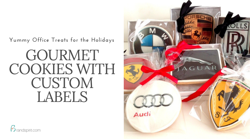 Yummy Treats for Office: Gourmet Cookies with Custom Labels