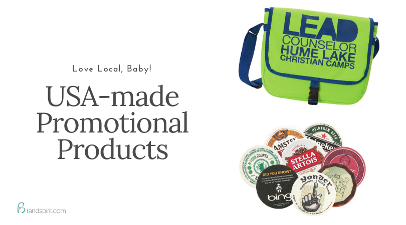 USA-made Promotional Products. Order in bulk from Brand Spirit Inc.