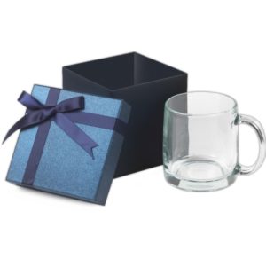 Business Holiday Gifts: 13 oz. Nordic Glass C-handle mug Gift Set. As low as  $12.00 each in bulk order from Brand Spirit Inc.