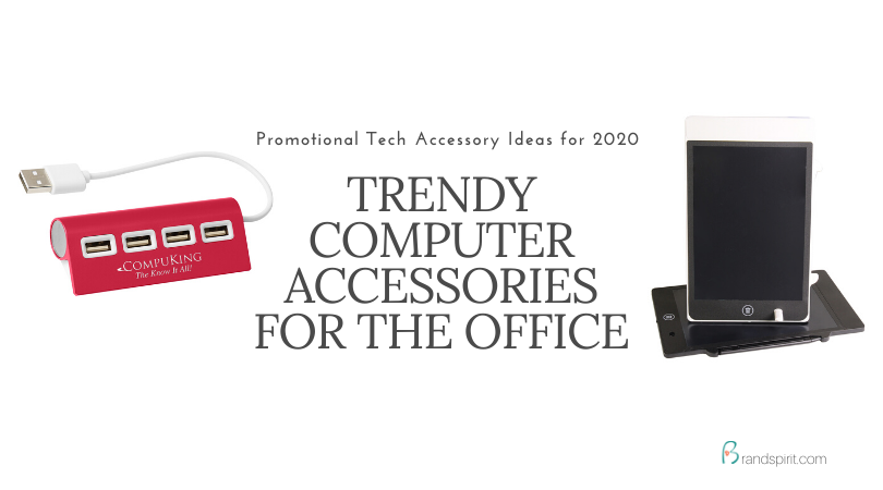 Promotional Tech Accessory Ideas for 2020: Computer accessories with logo imprinting. Order in bulk from Brand Spirit Inc